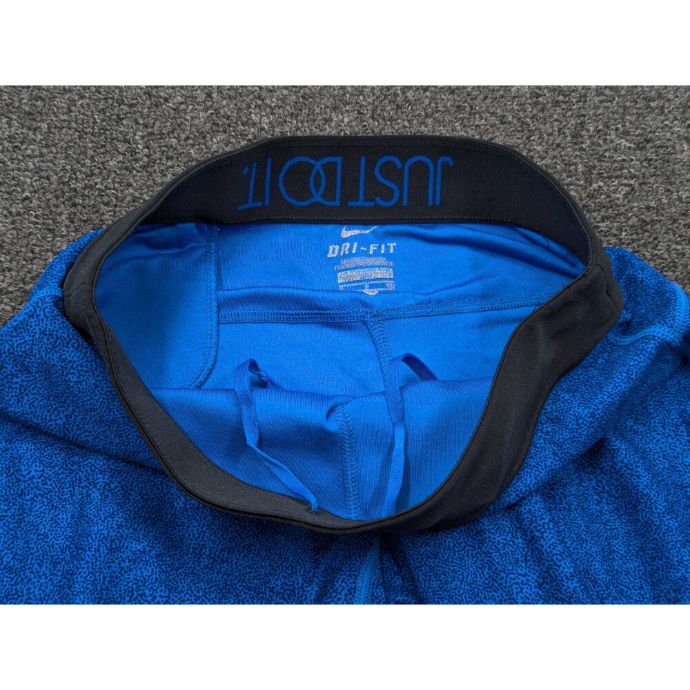 Nike Dri-fit Capri Running Yoga Pants Blue Black Leggings Style 717422 Size S - Picture 4 of 9